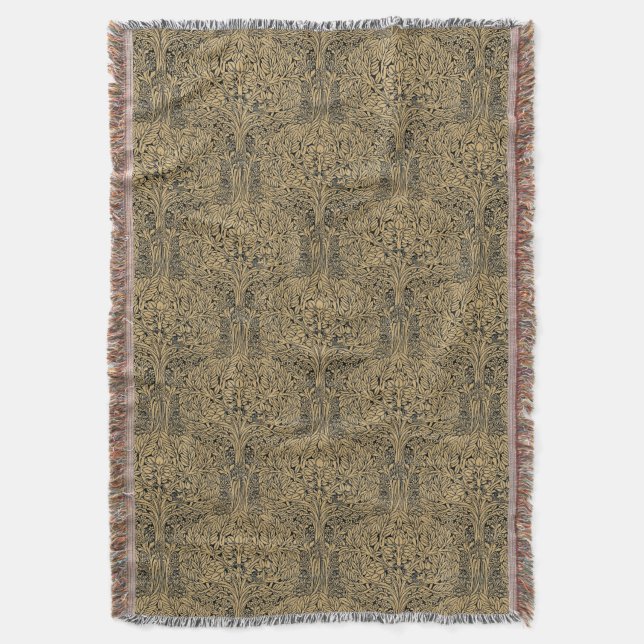 Manta Arte de época y artesanía estilo Aves en el patrón (Frente vertical)