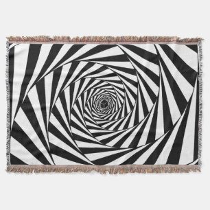 Manta Arte de escalera en espiral con remolino abstracto
