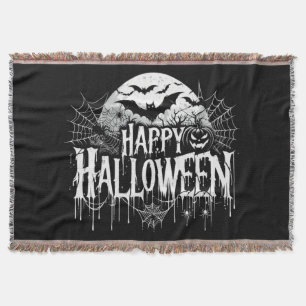 Manta Arte de Halloween feliz