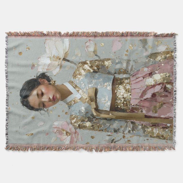 Manta Arte de Hanbok Moderno en Impresión (Anverso)