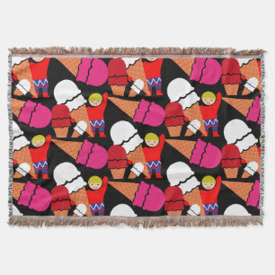 Manta Arte De Helado Retro Vintage
