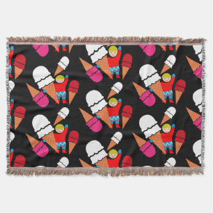 Manta Arte De Helado Retro Vintage