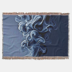 Manta Arte de humo azul emocional