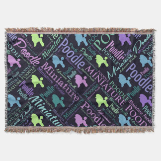 Manta Arte de la palabra del caniche miniatura