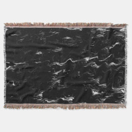 Manta Arte de mármol en blanco y negro