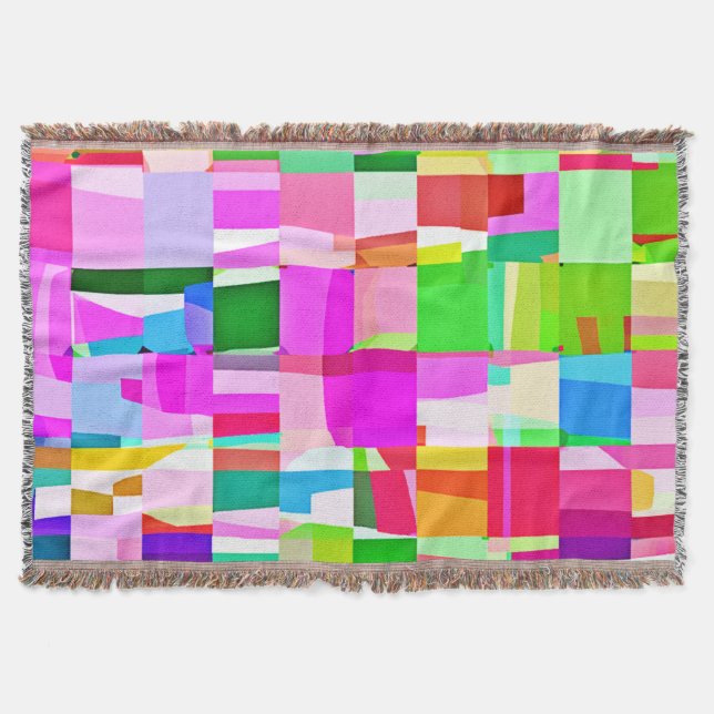 Manta Arte de patrones coloridos (Anverso)