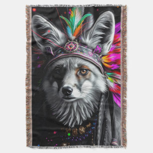 Manta arte de zorro nativo americano