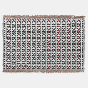 Manta Arte folclórico masculino y blanco de la tribu le