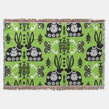 Arte folclórico nórdico escandinavo conejo