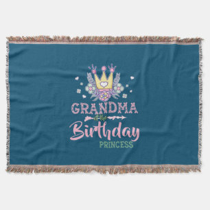 Manta Arte Madre   Abuela De La Princesa De Cumpleaños N