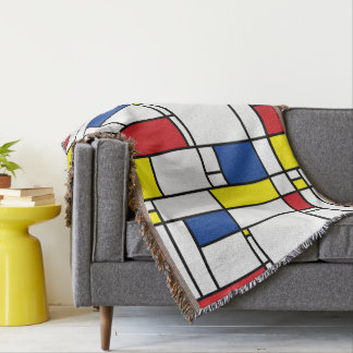 Manta Arte Moderno De Stijl Geométrico Minimalista Mondr