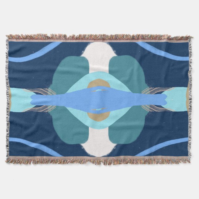 Manta Arte moderno sorprender a niño niño con letras de  (Anverso)