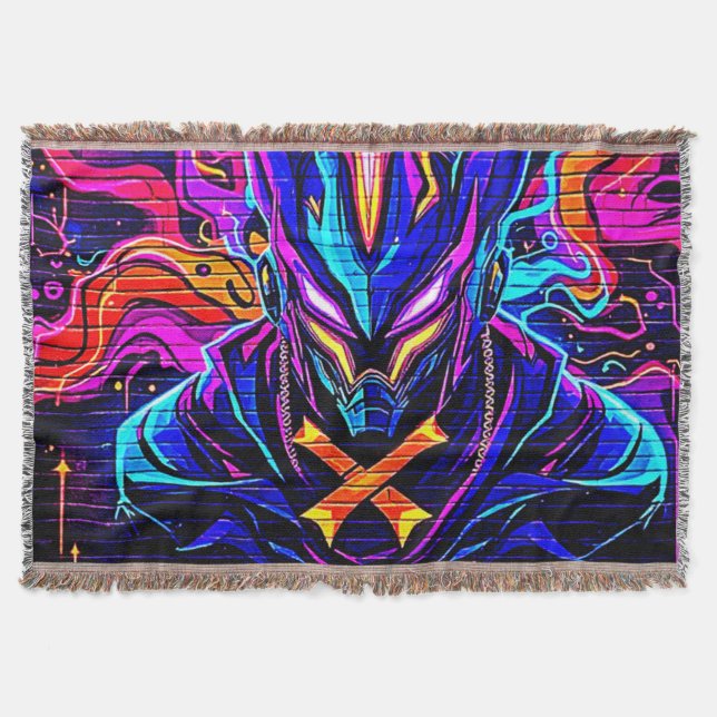 Manta Arte Neon Cyber Guardian (Anverso)