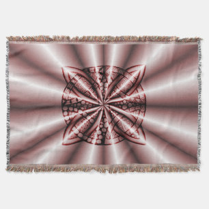 Manta Arte original de Knot celta metálico rojo