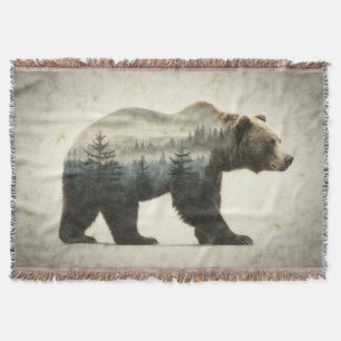 Manta Arte salvaje Grizzly Bear