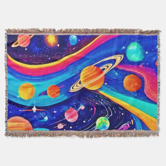 Manta Arte Universo vibrante (Anverso)