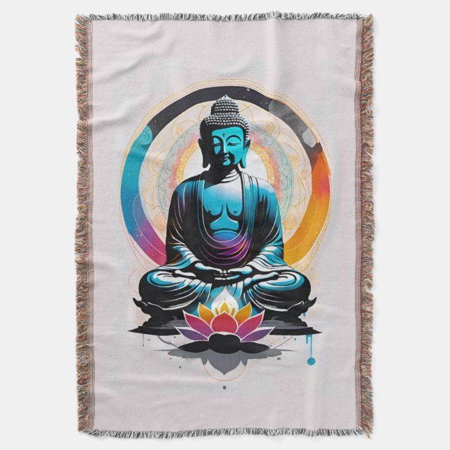 Manta Arte Zen de Buda (Frente vertical)