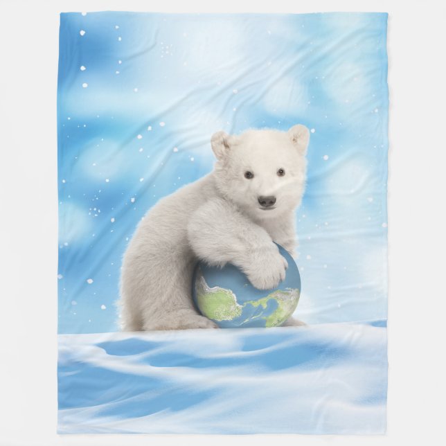 Manta ártica del mundo del oso polar (Anverso)