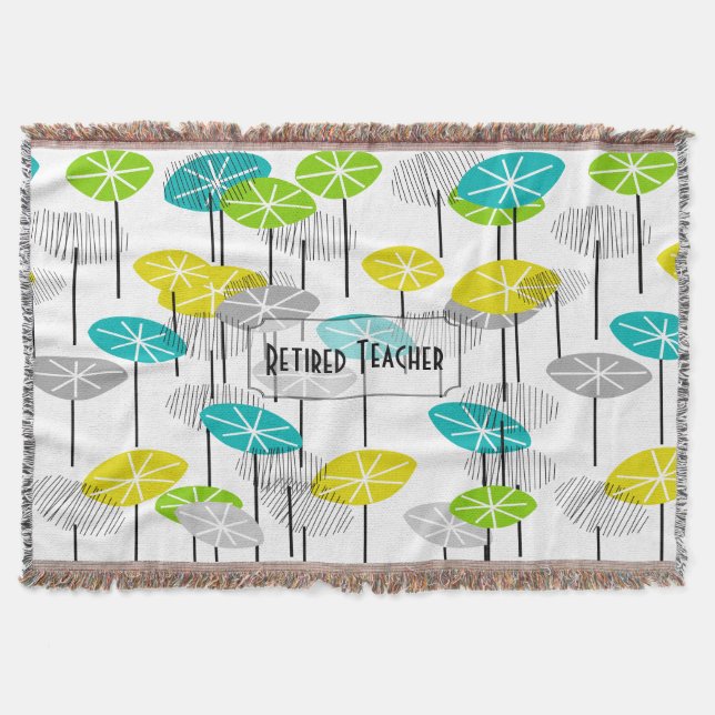 Manta artsy jubilada de las vainas de la semilla (Anverso)