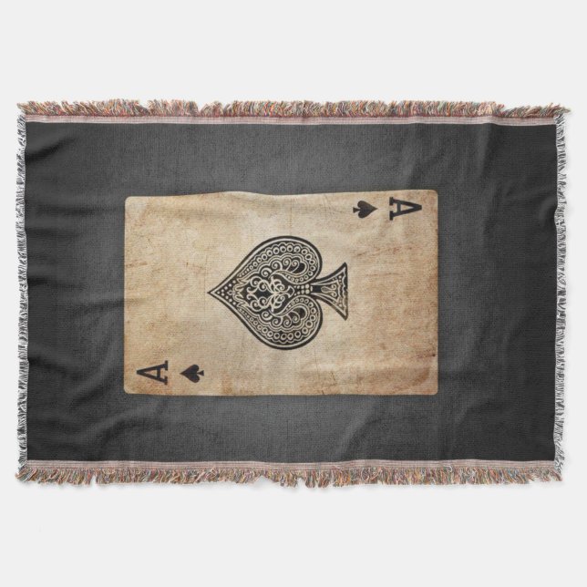 Manta As de espadas lanzar almohada (Anverso)