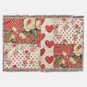 Manta Aspecto de bonito con molestias Shabby Chic Floral