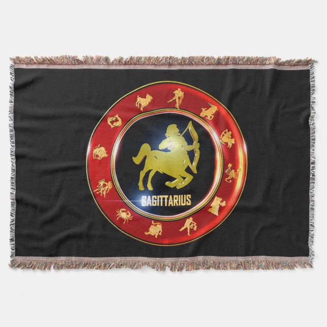 Manta Astrología del Rótulo Sagittarius Zodiac (Anverso)