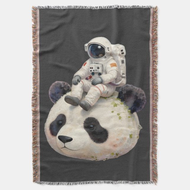 Manta Astronaut on a Space Panda Surreal Weird and Fun (Frente vertical)