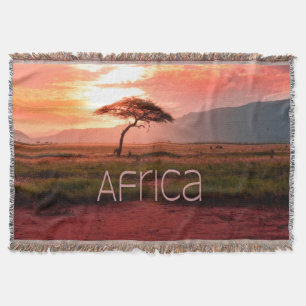 Manta Atardecer africano en África