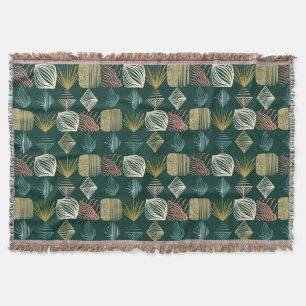 Manta Audaz trapo tribal caribeño: Boho Verde azulado