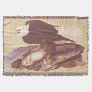 Manta Audubon Classic Bald Eagle con pescado fresco