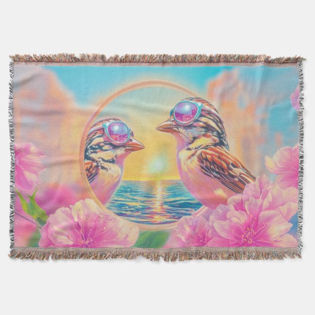 Manta Aves Guay con gafas de sol al atardecer (Anverso)