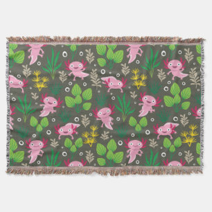 Manta Axolotl Throw Blanket