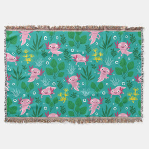 Manta Axolotl Throw Blanket