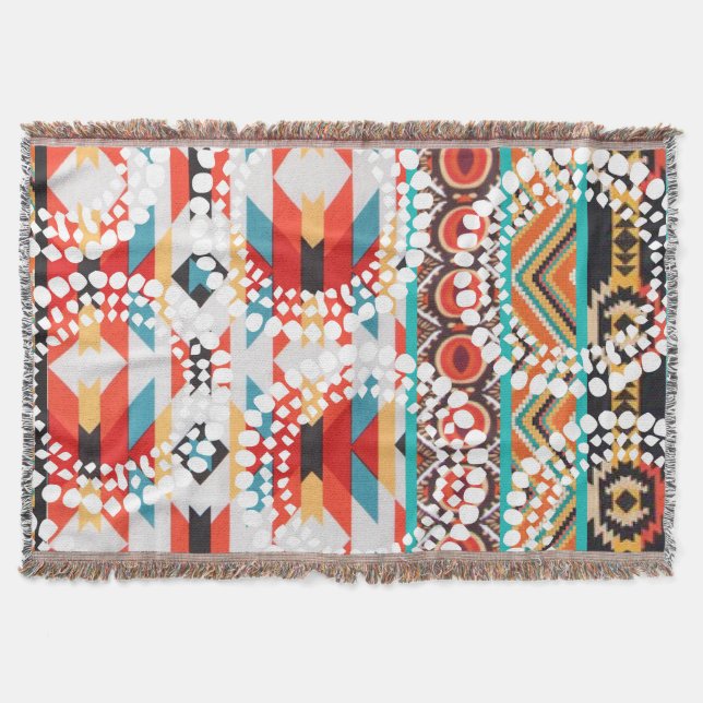 Manta azteca tribal del tiro (Anverso)