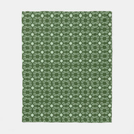 Manta azteca verde oscuro del modelo de la hoja