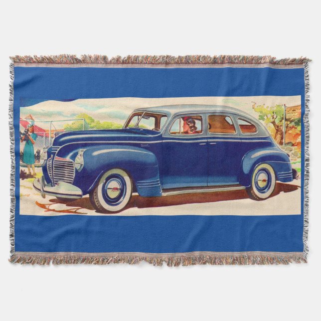 Manta azul 1941 Plymouth (Anverso)