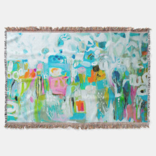 Manta Azul abstracto