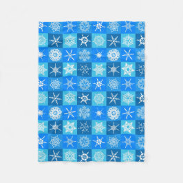 Manta azul y blanca del paño grueso y suave del