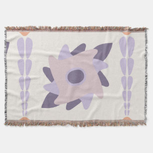 Manta Azulejo decorativo colorido púrpura pastel