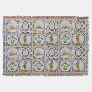 Manta Azulejos holandeses antiguos de Delft del siglo XV