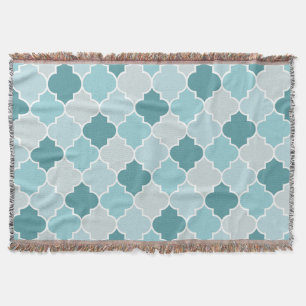 Manta Azules Marroquíes, Latticework, quatrefoil