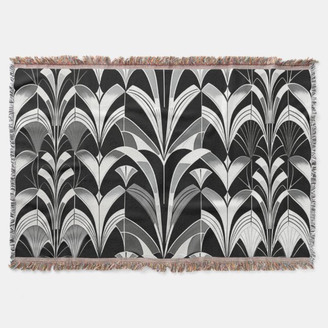 Manta B&W Throw Blanket (Anverso)
