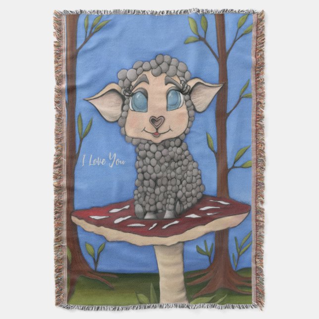 Manta Baby Sheep on Toadstool (Frente vertical)