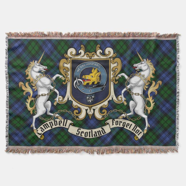 Manta Badge Campbell Clan y Tartán (Anverso)