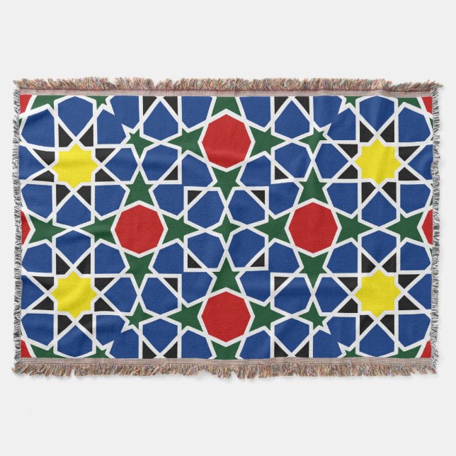 Manta Baldosa de diseño del Patrón Geométrico Mosaico de (Anverso)