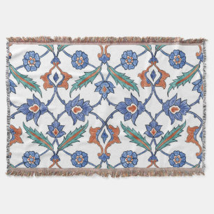 Manta Baldosas Turcas Medievales: Ornamento Floral.