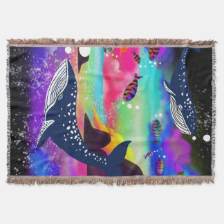 Manta Ballenas oceánicas de ensueño, vida marina colorid