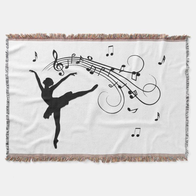 Manta Ballerina Dancing with Music Notes (Anverso)