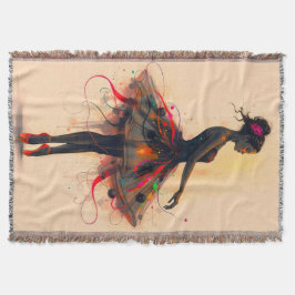 Manta Ballerina Tanzt in Farbexplosion