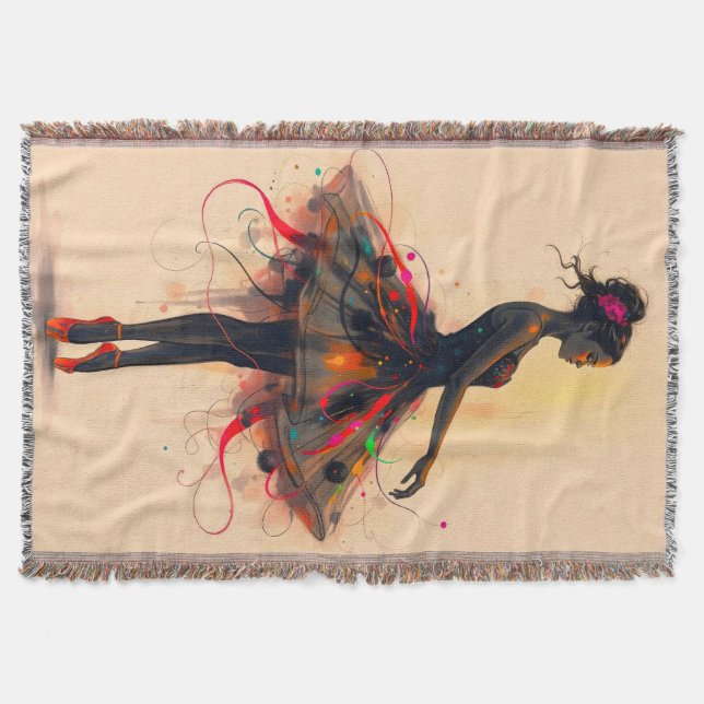 Manta Ballerina Tanzt in Farbexplosion (Anverso)